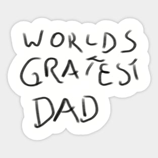 Worlds Greatest Dad Sticker